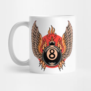 billiard bomb tattoo Mug